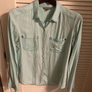 Rubbish sky blue blouse